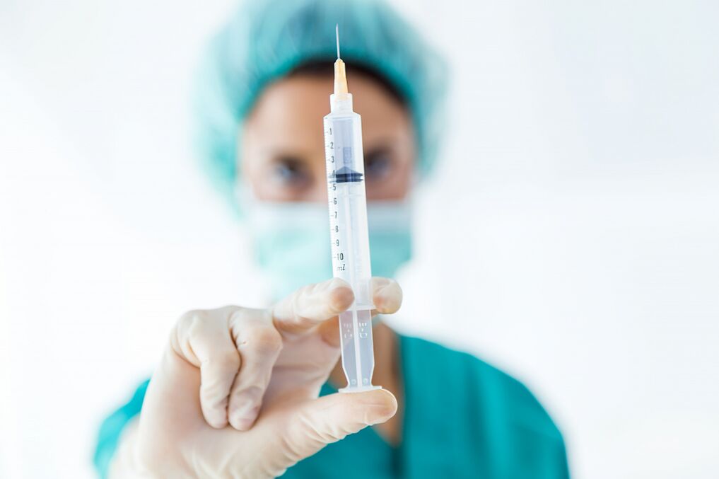 Injections de l'arthrose de l'articulation collen